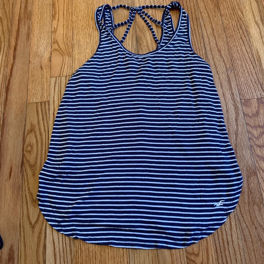 Blue Striped Tank Top